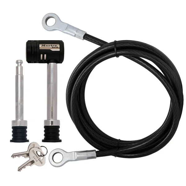 1470DAT – MASTERLOCK Trailer Hitch Pin, Barbell Type With Key Lock Fits 1/2 Inch Diameter And 5/8 Inch Diameter 2-3/4...